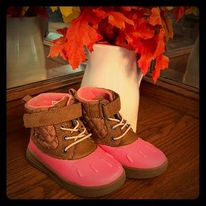 Carters pink & brown Hiking boots